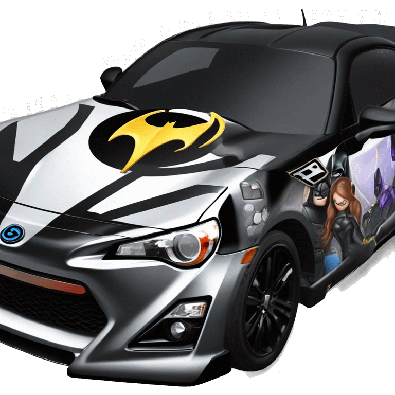 Darth Vader Batman and Batgirl themed Scion FR-S  emoji