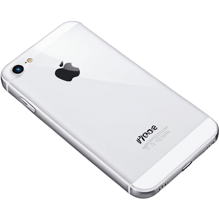 white iPhone emoji