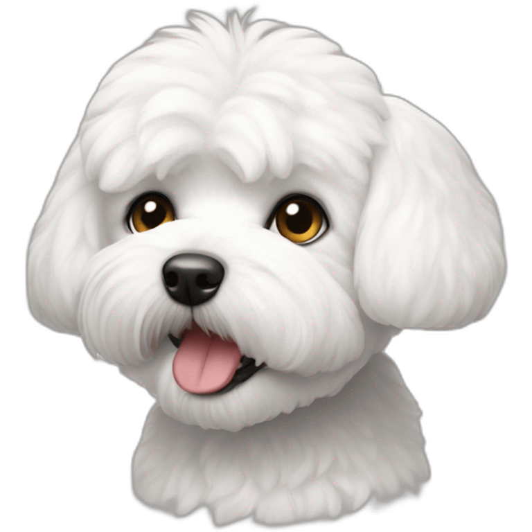 Bichon-Maltais-yeux-noirs emoji