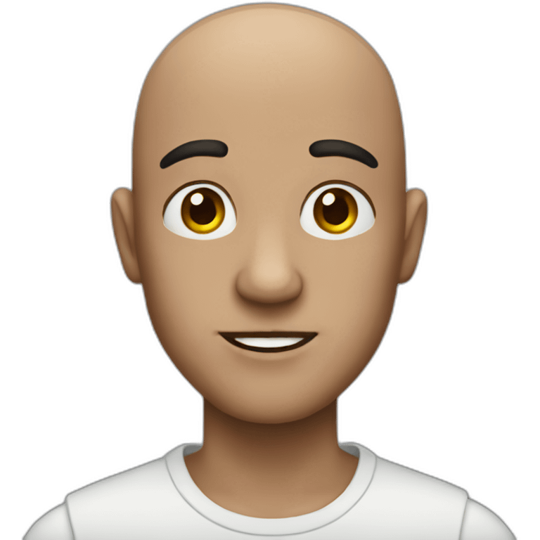 bald dude with dark features emoji