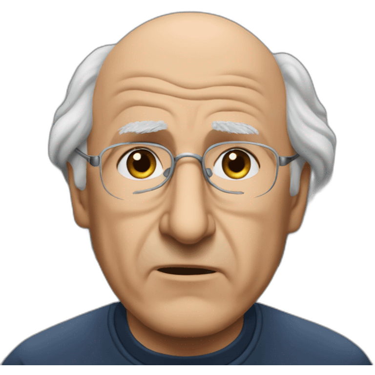 larry david aggrieved emoji