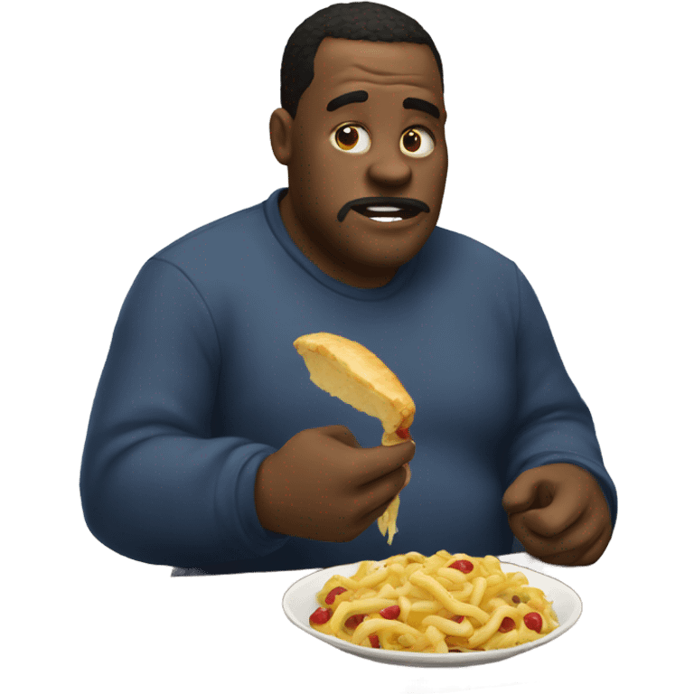 A big person eating  emoji