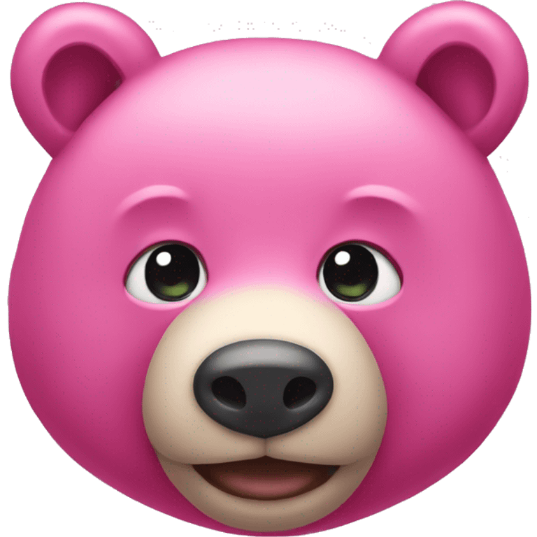 Pink bear emoji