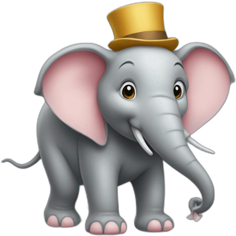 Une souris sur un éléphant emoji