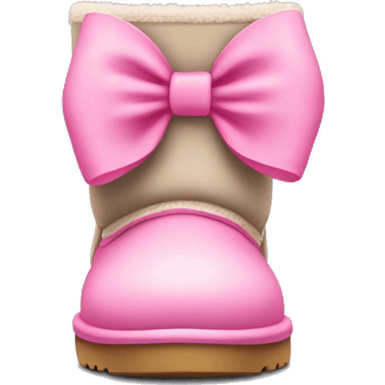 uggs with pink bow emoji