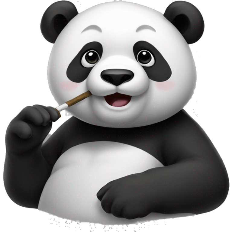 Panda smoke  emoji