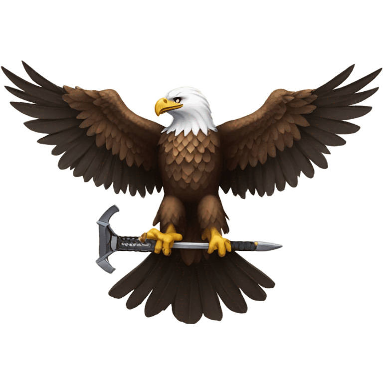 eagle with weapon emoji