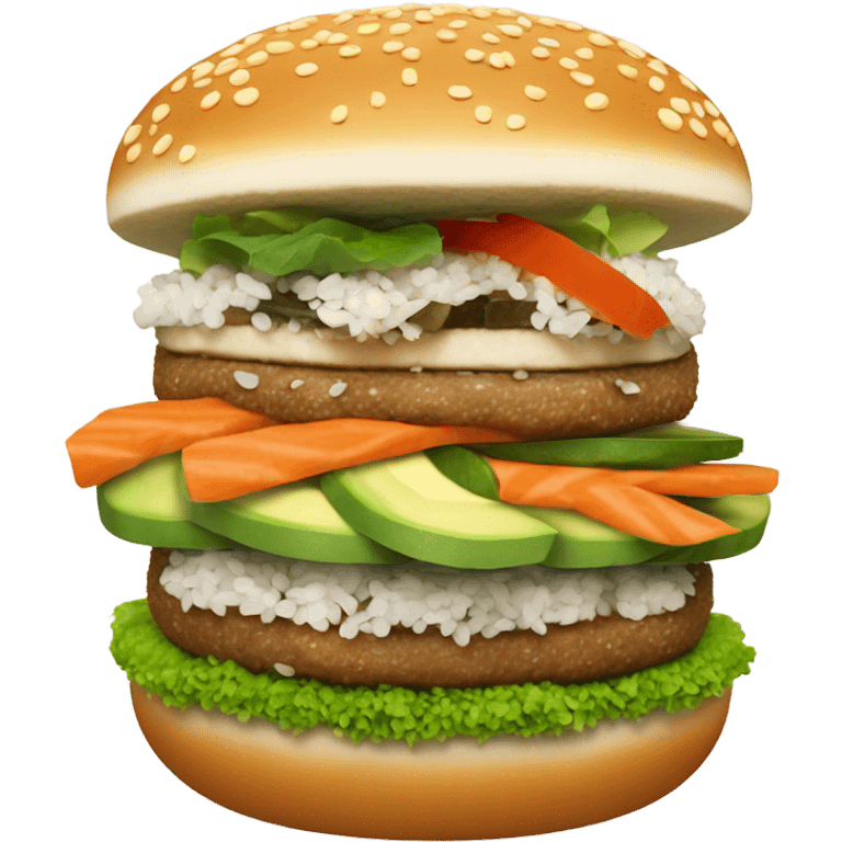 Sushi burger emoji