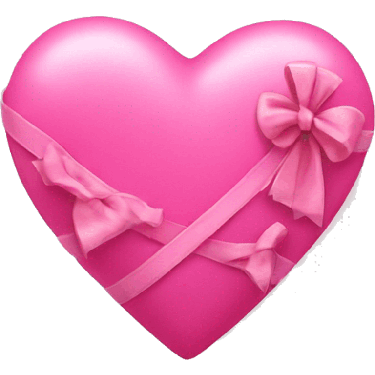 pink heart with bows emoji