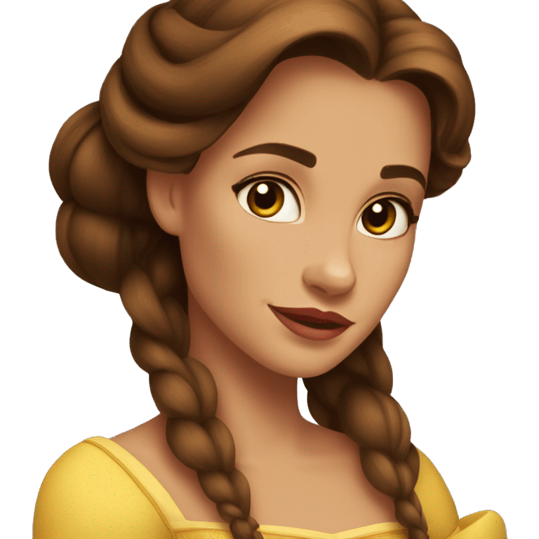 beauty and the beast belle emoji