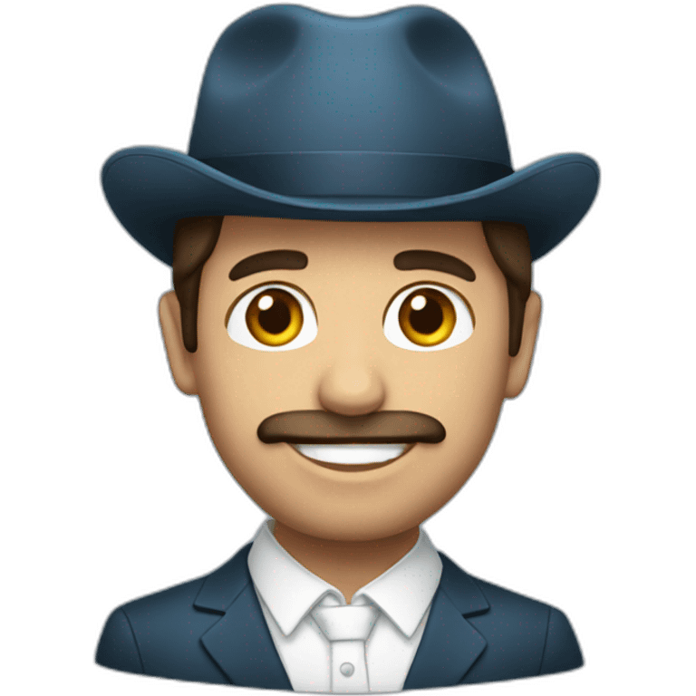 Argentinian in national suit  emoji