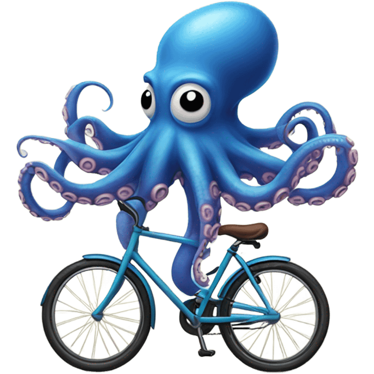 octopus riding a bicycle  emoji