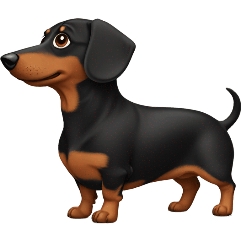 Fat dachshund emoji