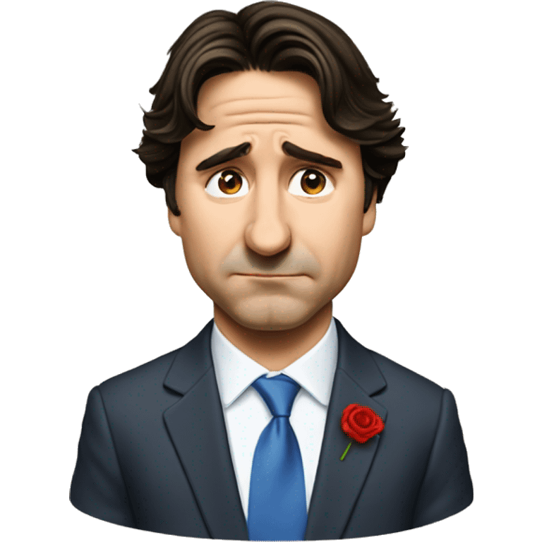 Justin Trudeau crying emoji