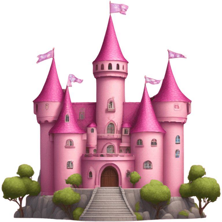 Pink castle emoji