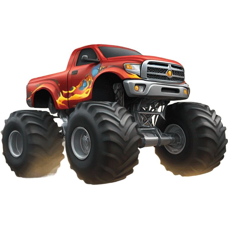 Monster jam truck emoji