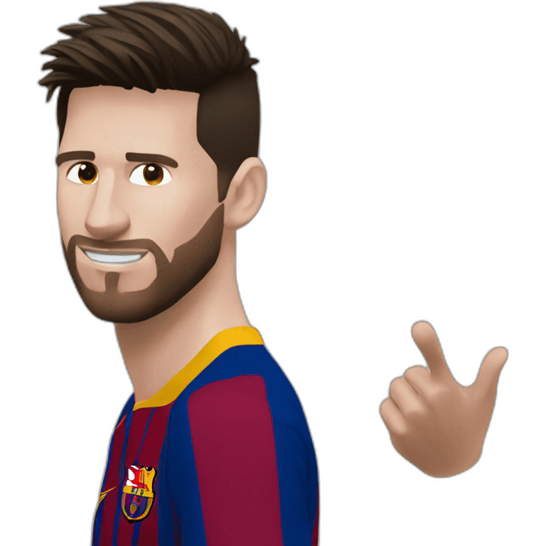 Messi rezando emoji