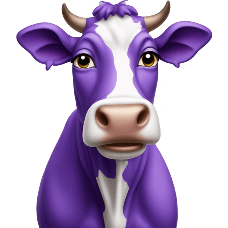 Purple cow emoji