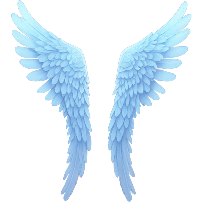 angel wings blue emoji