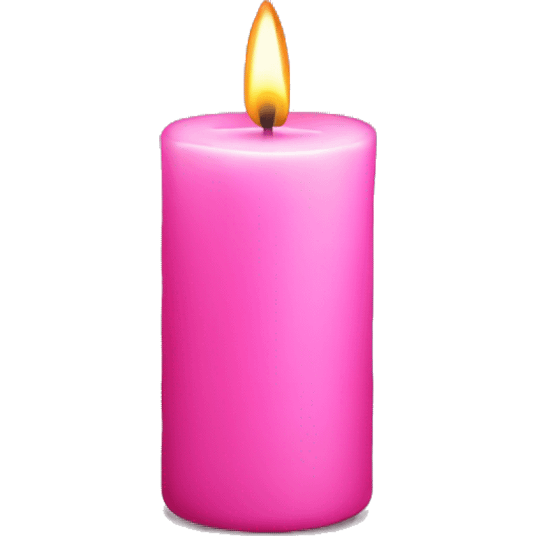 Pink candle  emoji