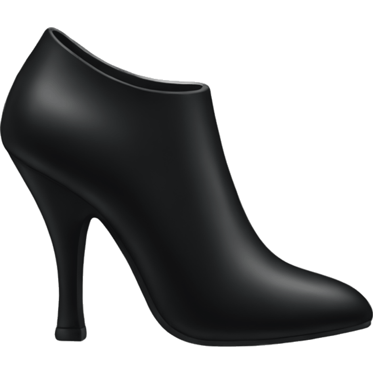 Black heel  emoji