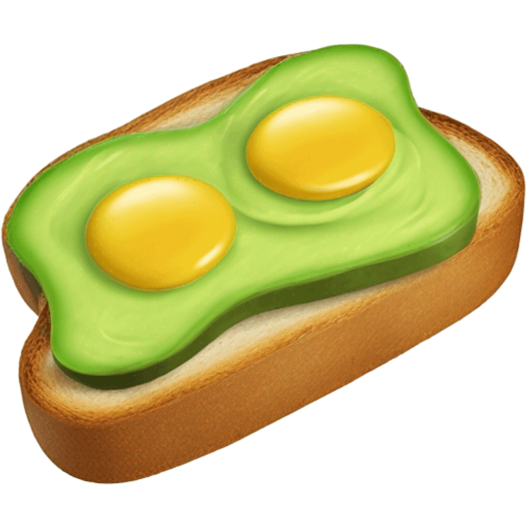 one avocado tost  emoji