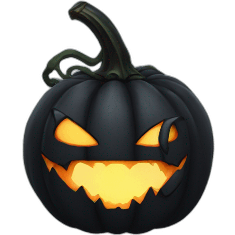 black pumpkin venom emoji