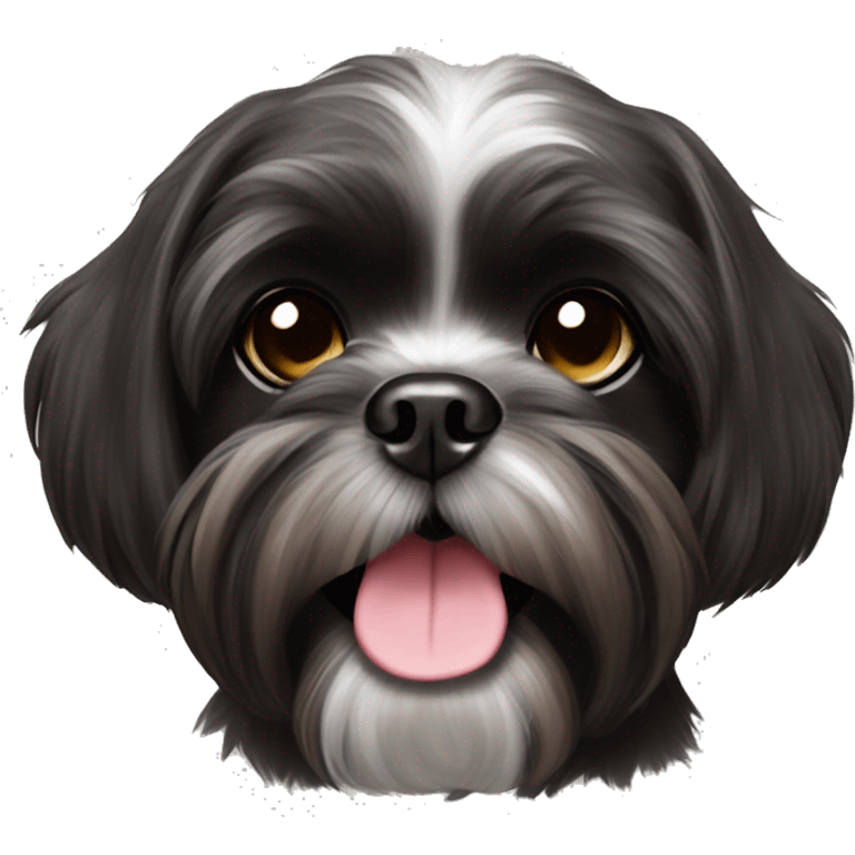 black brindle shih tzu emoji