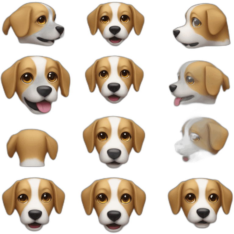 dog 3d 8 yers old emoji