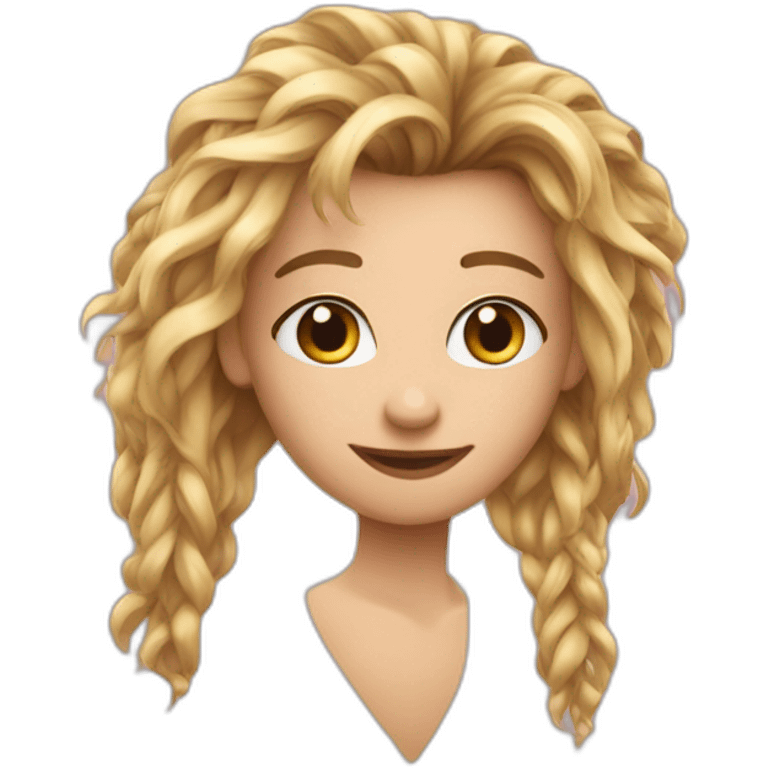 Coeur brisé cheveux emoji