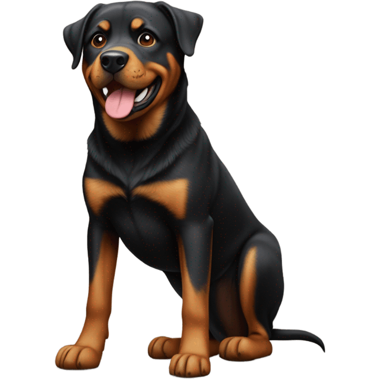 Rott shepherd mix happy emoji