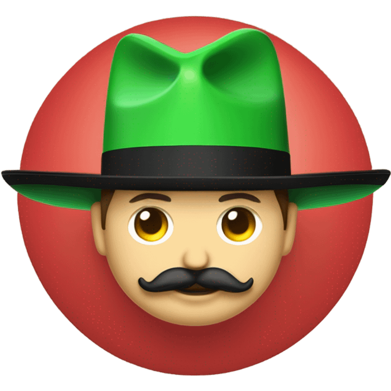  Elon musk eloncho with big mustache and black sombrero mexican hat and Tesla logo red green white Mexican shirt Tesla symbol token emoji