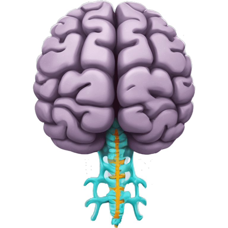 brain with spinal chord  emoji