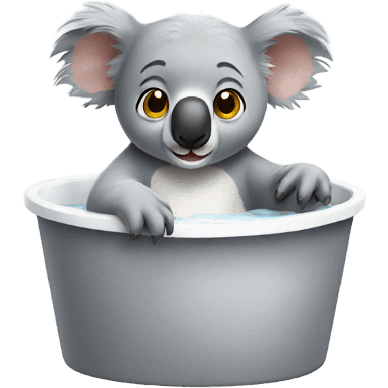 Koala in a tub emoji