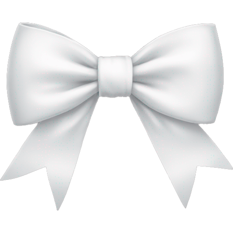 White bow emoji