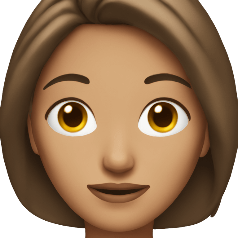 Hot brown haired woman emoji