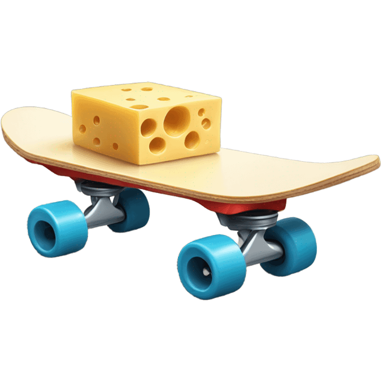 cheese on a skateboard emoji