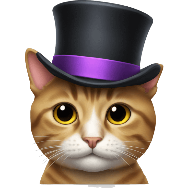 cat with tophat emoji