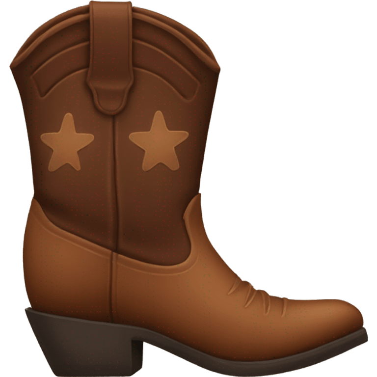 Brown Cowboy boots  emoji