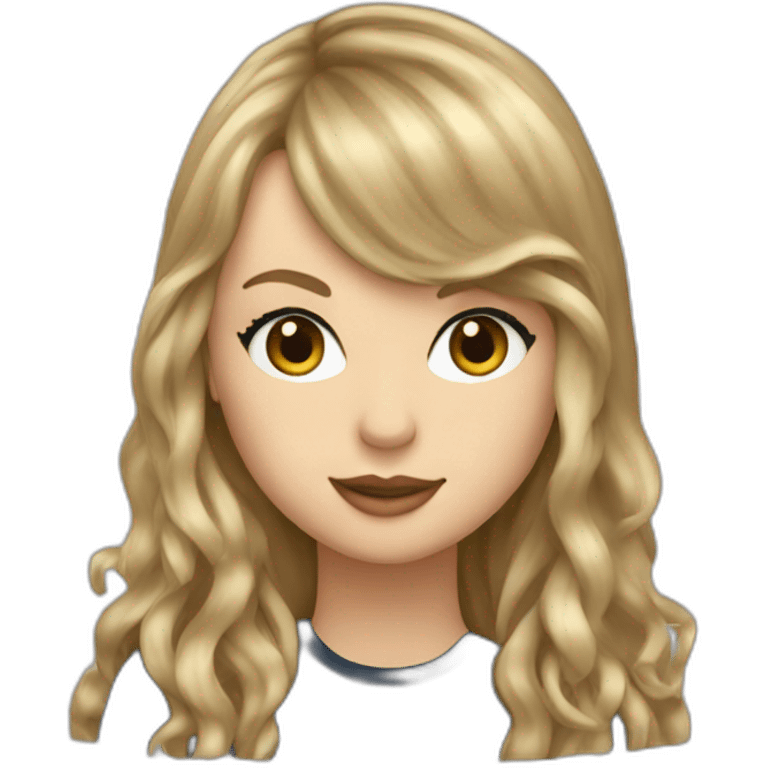 taylor swift with long hair emoji