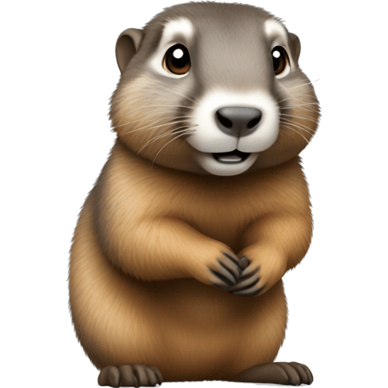 Cute marmot emoji