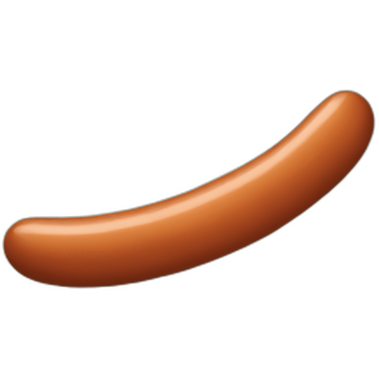 A flying sausage emoji