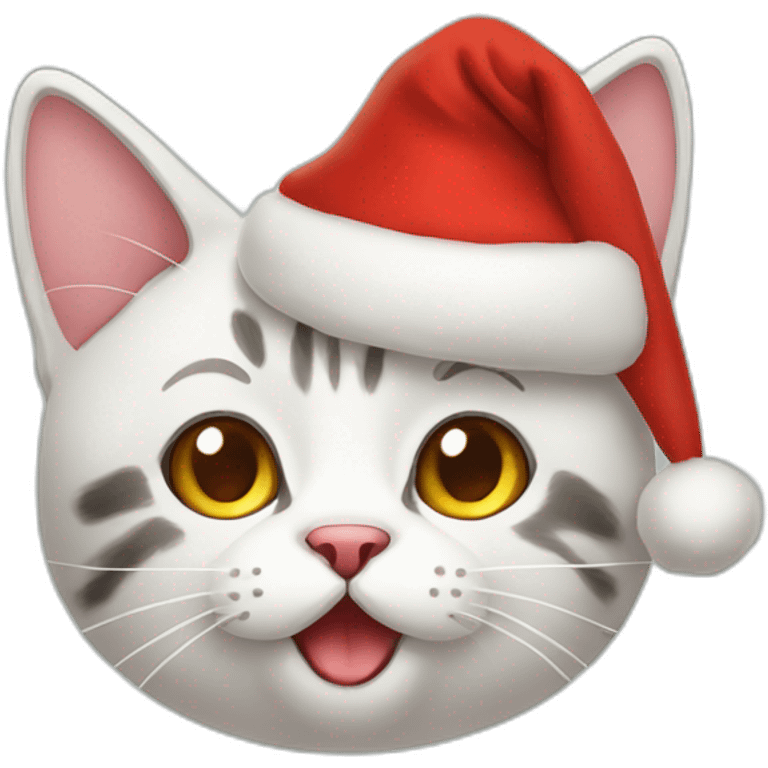 Christmas cat emoji