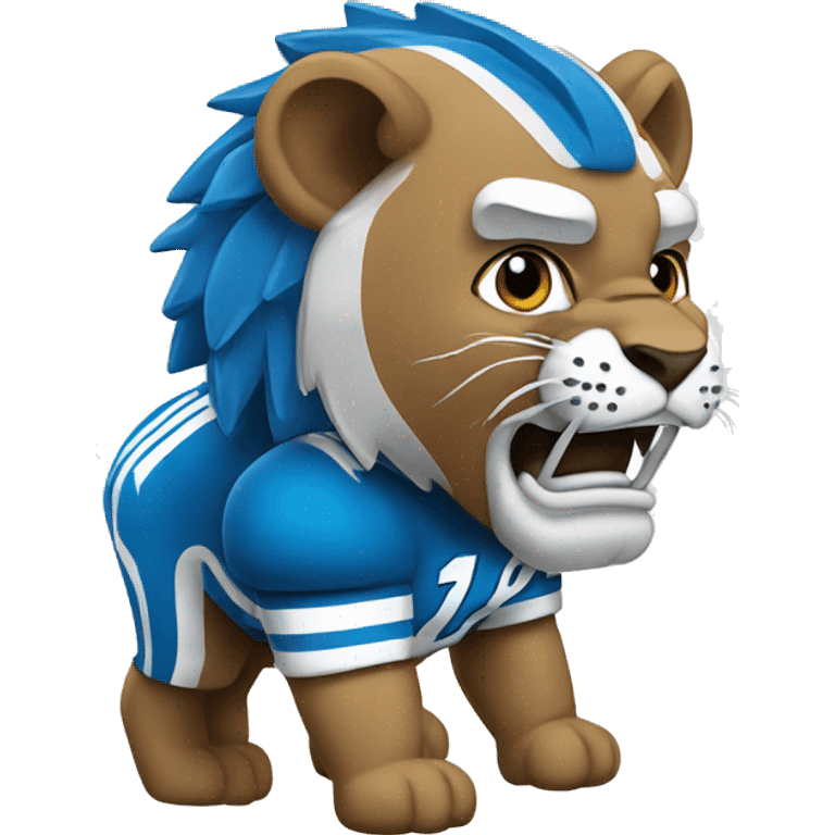 Detroit lion football emoji