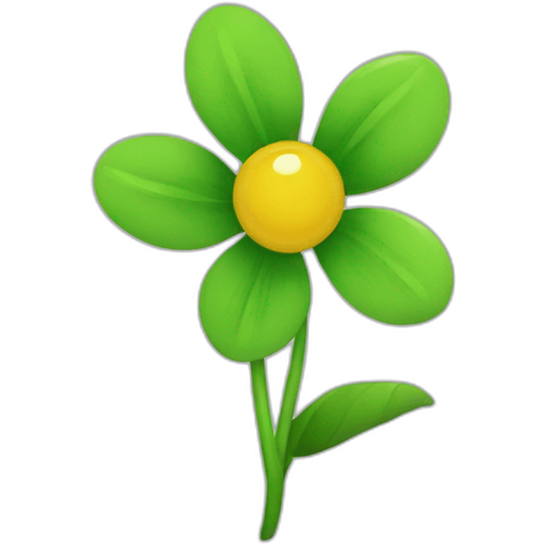 green flower emoji