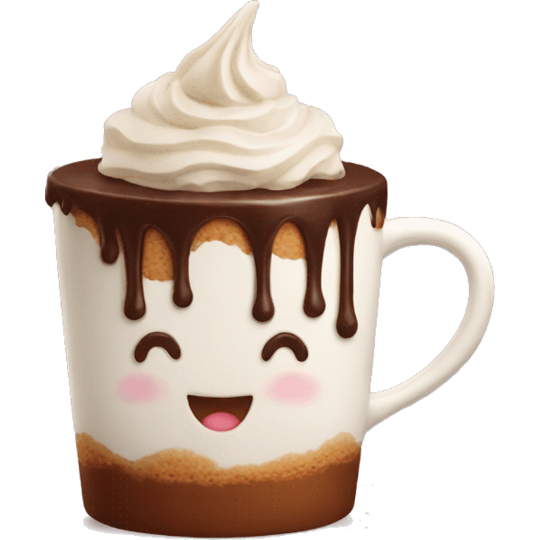 Mug cake chocolate emoji