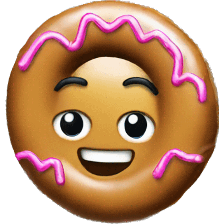 Donuts are hanging on the Christmas tree emoji