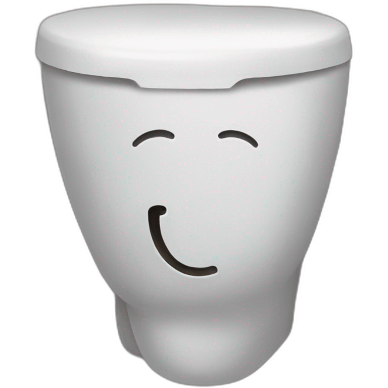 A head in a toilet emoji