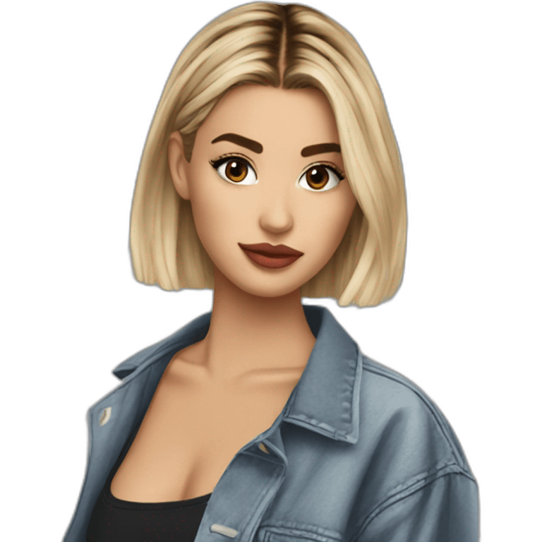 Hailey Bieber emoji