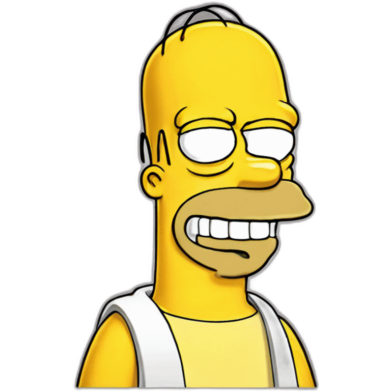 Homer simpson happy emoji